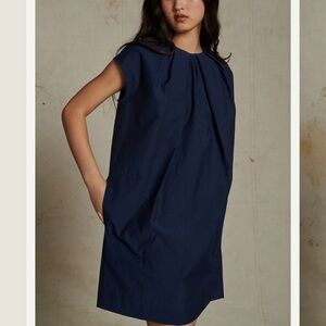 Soeur mini Dress in Bleu de Chine wrinkled poplin